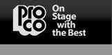 Pro Co Logo: On stage with the best
